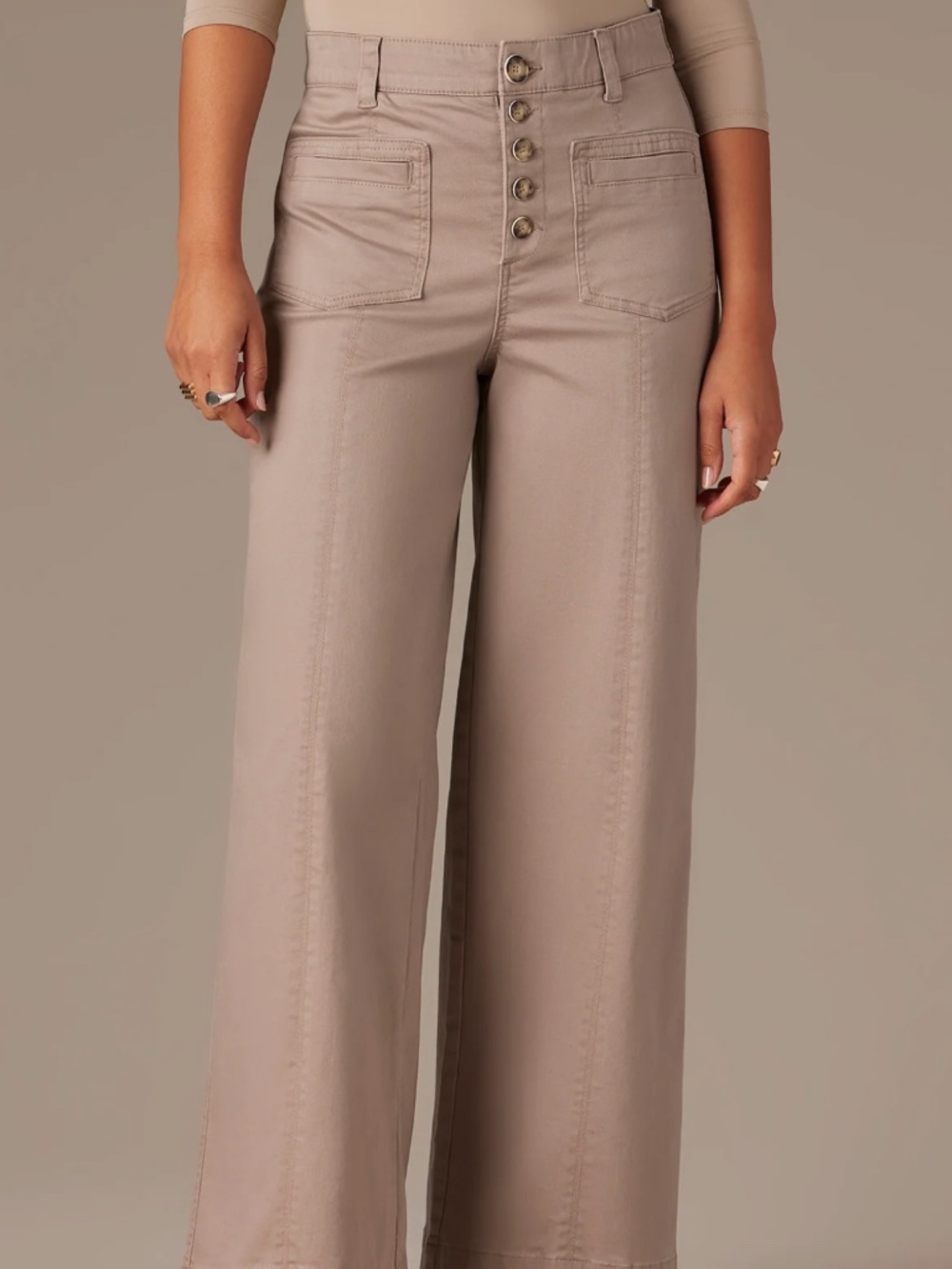 Wit & Wisdom SKYRISE BUTTON FLY WIDE LEG PANTS - Sz 12